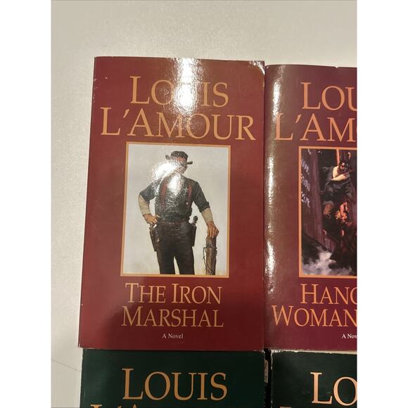 Lot of 5 Louis L' Amour Paperbacks Western Fiction Mass Market - Picture 2 of 11